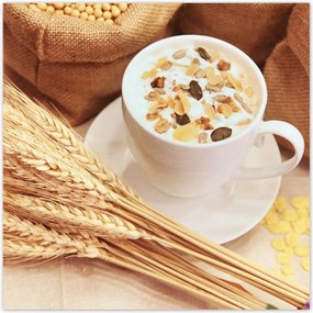 Poszterek 100x100 Egészséges müzli reggeli