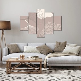 Kép - Bézs színű levelek N⁰1 (150x105 cm)