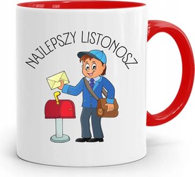 Piros Bögre Ajándék Postásnak Legjobb nyomott mintával