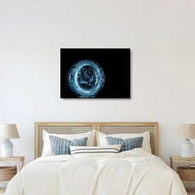 Egy jég csepp képe (üvegen) (70x50 cm)