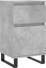 vidaXL betonszürke szerelt fa tálalószekrény 40 x 35 x 70 cm