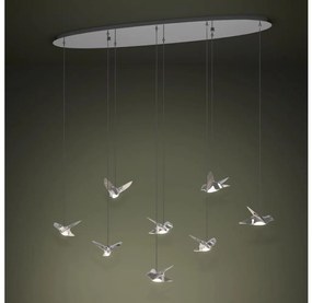 Eglo 390401 - LED Dimmelhető csillár zsinóron PARATEBUENO 8xLED/4,2W/230V króm