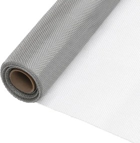 vidaXL ezüstszínű rozsdamentes acélháló 80 x 500 cm