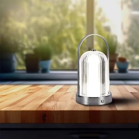 LED Dimmelhető asztali lámpa LED/1W/5V 3000-6000K 1800 mAh króm