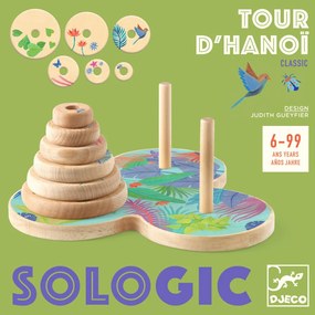 Logikai játék - Toronyépítő - Tour d'Hanoï