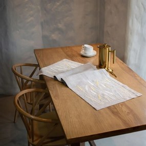 Lenvászon futófelület 100% Kalászhímzéssel Népi futófelület 40x140cm