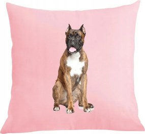 Párna párnahuzat nyomott mintás Boxer Kutya