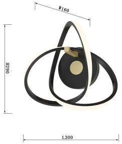 Wofi 4134-104 - LED Fali lámpa INDIGO LED/14W/230V