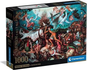 Művészet A Lázadó angyalok bukása Bruegel 1000 db-os Compact puzzle Clementoni