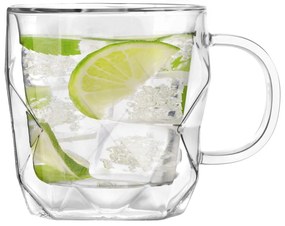 Geo 2 db-os duplafalú bögre szett, 330 ml - Vialli Design