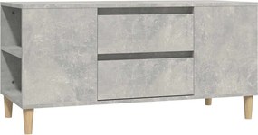 vidaXL betonszürke szerelt fa TV-szekrény 102 x 44,5 x 50 cm