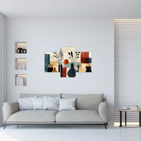 Kép - Kubista vázák (90x60 cm)