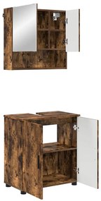 Fürdőszoba bútor szett 2 pcs Füstölt tölgy 61 x 35 x 64 cm