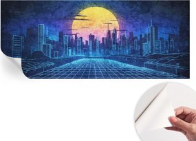 Fotótapéta Öntapadós tapéta a szobába Futurisztikus tájkép 250x104 cm