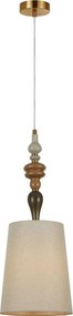 Italux klasszikus boho függeszték moren antik bronz lazac színű itxpnd-84678c-ab