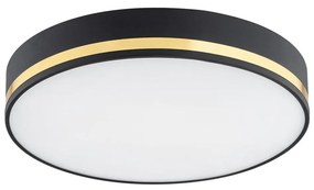 Argon 7041 - Mennyezeti lámpa AMORE 2xE27/15W/230V átmérő 35 cm fekete/arany