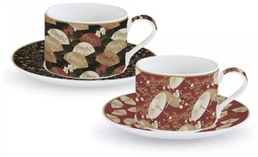 Porcelán teás csésze aljjal 2 személyes Coffee Mania Kimono