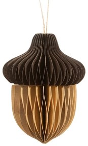 Papír kézzel készített karácsonyfadísz 10 cm Honeycomb Acorn – Sass &amp; Belle
