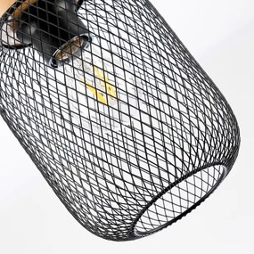 Brilagi - Függőlámpa kábellel BASKLITE 1xE27/15W/230V kaucsukfa/fekete