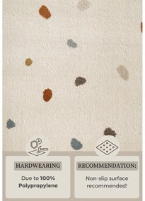 Krémszínű gyerek szőnyeg 120x170 cm Funny Dots – Hanse Home