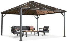 Milos pavilon teraszra, 4x4, Garden Point szürke