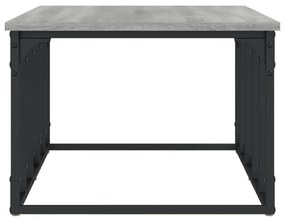szürke sonoma színű szerelt fa dohányzóasztal 100x50x35,5 cm
