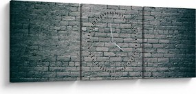 Téglafal képe (órával) (90x30 cm)