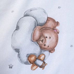 Pamut gyerek ágyneműhuzat babaágyhoz 100x135 cm Medvídek "Plane" – Jerry Fabrics