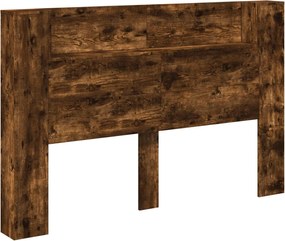 vidaXL Fejtámla polcokkal Füstölt tölgy 160 x 16,5 x 103,5 cm Faanyag