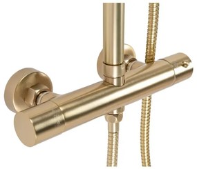 REA-P2323 - PAROT termosztátos zuhanyszett, szálcsiszolt arany kivitel