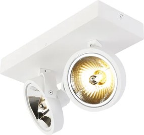 Design mennyezeti spotlámpa fehér állítható 2-lámpás - Go