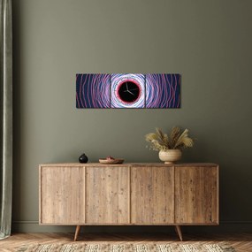 A kör absztrakció képe (órával) (90x30 cm)