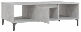 betonszürke szerelt fa dohányzóasztal 103,5 x 60 x 35 cm