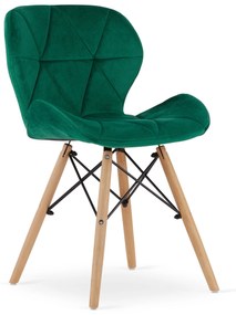 LAGO VELVET zöld szék