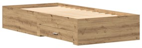 Ágykeret Artisan Tölgy 90x200 cm Műanyag Wood