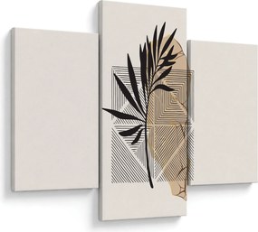Kép - Absztrakció trópusi levelekkel N⁰1 (90x60 cm)