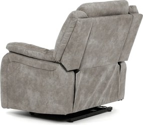 Elektromos relax fotel állítható háttámlával szürke vintage szövet TV-Q8668 GREY3