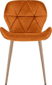 Étkezőszék MANGO VELVET, téglavörös