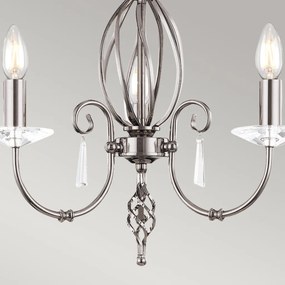 Elstead Lighting AEGEAN AG3-POL-NICKEL Csillár 3x60W/E14