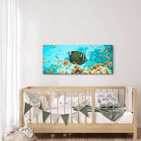 A víz alatti világ képe (120x50 cm)