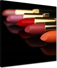 Vászonkép 50x50 Rúzsok fekete alapon