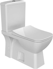 CeraStyle DURU monoblokk WC - WC tartály - öblítőszelep - perem nélküli - 62 cm
