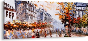 Kép - Városi élet (120x50 cm)