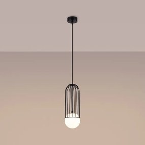 Sollux SL.1332 - Csillár zsinóron BRINA 1xG9/8W/230V fekete