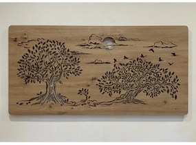 Li-Go 5307/DUB2 - LED Fényerőszabályozható fali dekoráció LED/24W/230V 120x60 cm tölgy