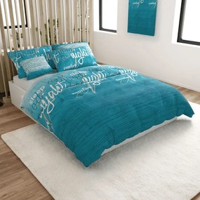 BLUE DREAM türkiz pamut ágyneműhuzat Ágyneműhuzat mérete: 70 x 90 cm | 140 x 200 cm