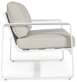 Fehér alumínium kerti kanapé Merrigan – Bizzotto