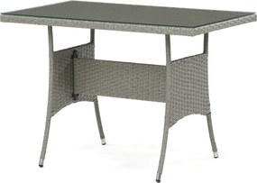 Kerti bútor garnitúra 100x60x69 cm, polyrattan, szürke, AZS-A1442 GREY