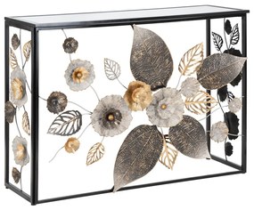 Fekete konzolasztal 42x112 cm Glam Dark – Mauro Ferretti