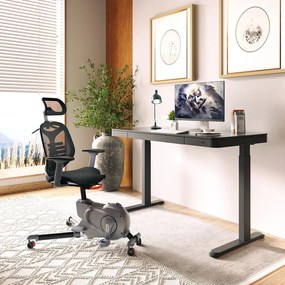 VELSEN íróasztal elektromos magasságállítással, vezérlőpanellel 120x60 cm fekete